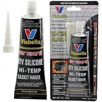 Pâte à Joint Silicone Haute Température NOIR K2 - Résiste à +350°C, 85g, Pour Moteurs Et échappements