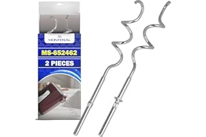 ‎MONTERAL 2 Stück Knethaken Handmixer mit Originalcode MS-652462 MS652462 zu Handrührgerät für Tefal für Moulinex Prep`Mix Prepmix für Krups - Garantie 10 Jahre - MONTERAL