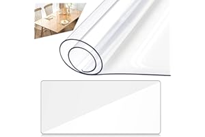 YOYIAG Protector Escritorio Antideslizante Impermeable: Transparente Protector Ratón Videojuegos, Alfombrilla Escritorio para Niños, Alfombrilla Grande, Protector Mesa para Oficina y Hogar (90x40cm)