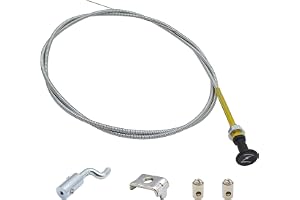 YGQ Universal Push Pull choke kontrollkabel 160 cm inre 60 tum ledning med slitstark yttre mantel silver för 237 roterande 70
