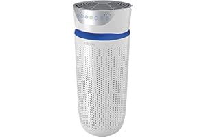 HoMedics Purificateur d’Air Filtres HEPA et Charbon, Assainisseur d'air pour purifier l'air de la maison, des odeurs et des bactéries Mode Nuit silencieux, Option Aromathérapie - Grandes pièces