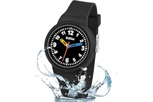 Edillas Kids Analogue Watch Girls Boys,Child Waterproof Learning Time Wrist Watch Easy to Read Time WristWatches
