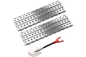 KEEDA Metall Sandleitern und Schaufel, Recovery Board für 1/10 RC Crawler Car TRX4 Defender Axial SCX10 D90 CC01 Redcat MST Scale Zubehör (Rot)