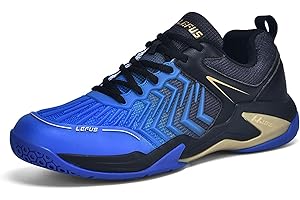 BLBK Chaussures de badminton, chaussures de squash, chaussures d'intérieur pour différents revêtements de sol, prise en main confortable et ferme, chaussures de volleyball unisexes
