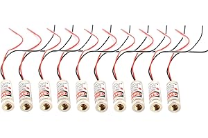 BEITESI Rotes Lasermodul Industrielles Lasermodul Die Brennweite kann eingestellt werden (point-10pack)