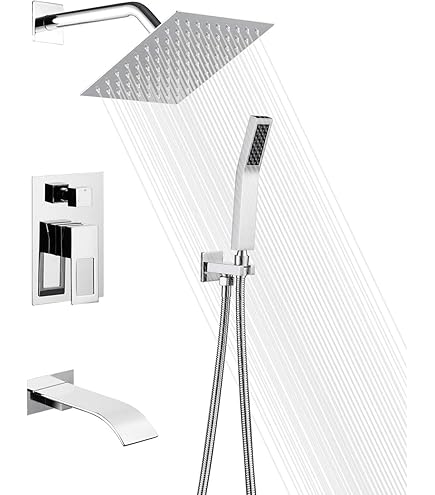 Gotonovo 12 Inch Bathroom Luxury 3-Function Shower Djibouti