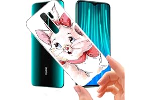 Pnakqil Xiaomi Redmi Note 8 Pro Phone Case, Transparent Clear with Pattern Shockproof Flexible Soft Gel TPU Silicone Ultra-thin Protective Back Cover for Xiaomi Redmi Note8 Pro, Cat 02