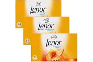 KRISP 3 x 34 Tumble Dryer Sheets Summer Breeze Laundry Linen Fabric Conditioner Fresh Clothes