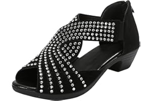 HAOLEI Women Diamond Sandals Sequin Pointed Toe Kitten High Heel Latin Ballroom Dance Shoes Glitter Rhinestones Salsa Latin Dancing Heels