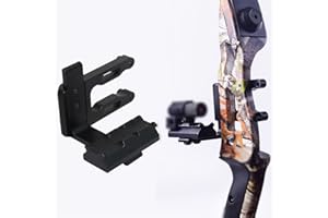 e5e10 Archery CNC Bow Sight Scope Picatinny Bracket Mount for Hunting Red Dot Laser Sight Reflex Sight Fits Compund Bow Recurve Bow