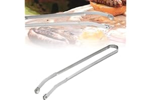 FRDYEYDJ Pince rotative pour saucisses de barbecue, pince rotative, pince à barbecue en acier inoxydable, pince de cuisine, pince à barbecue, pince en métal, pince réversible pour la cuisson, longue pince de