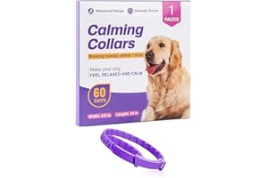 NOLACE Beruhigungshalsband Für Katzen Und Hunde, Beruhigendes Pheromonen Halsband, Verstellbare Größe, Sicher Wasserdicht Beruhigungsmittel Lindert Angst Bei Katze Und Hunden（1 Packung）