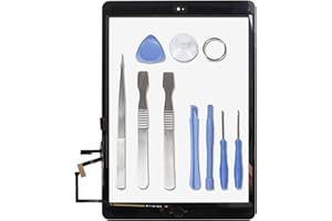 LL TRADER Pour iPad Air 1 Écran tactile Digitizer Verre avant avec bouton Home Prémonté pour iPad 5 Noir