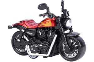 OCDSLYGB Pull-Back Vehicle Toy Model Motorbike, Highly Simulation Motorbike Model,Alloy Motorbike Toy, Kids Motorbike Toys for Boys and Girls 3 Years + (Red)