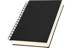Yarotm Cuaderno A5 Lineas - Espiral Libreta Notas A5 1 Pieza - Espiral Cuaderno de Notas Rayas 100g/m² Papel - A5 Bloc de Notas Lineas 240 Páginas - Negro Libreta Notas para Diario Personal