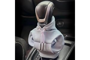 Kirdume Pommeau Levier Vitesse, Sweat À Capuche Levier Vitesse Voiture, Bouton Changement Vitesse, Protecteur Levier Vitesse Bouton Automatique, Gris