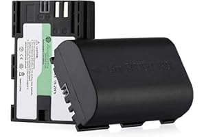 Powerextra Batería de Repuesto para LP-E6 LP-E6N 2X Baterías EOS 80D 6D 7D 70D 60D 5D Mark III 5D Mark II BG-E14 BG-E11 BG-E9 BG-E7 LC-E6 BG-E6