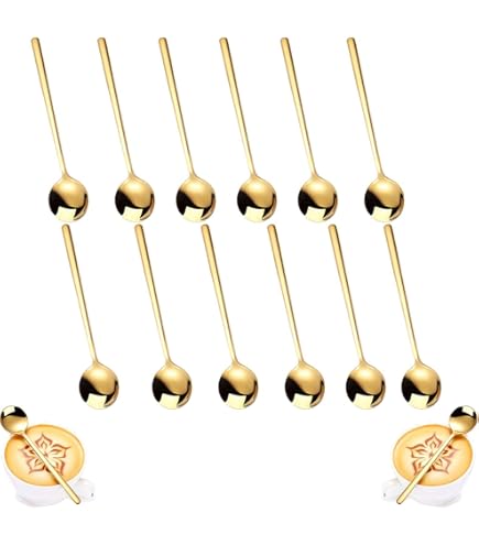 6 Cucchiaini Mini In Acciaio Inox - 7.5cm Per Spezie, Sale, Zucchero E Miele | Ideali Per Barattoli E Cucina - Foto 2