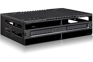 ‎ICY DOCK flexiDOCK MB024SP-B - Trägerloses Dock im Pull-Out Design für 4X 2,5 Zoll SATA/SAS SSD/HDD in 1x 5,25 Zoll Schacht