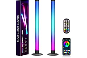 bedee Smart LED RGB Lampe Gaming avec Effets D'éclairage Multiples et Musique, Smart Flow Light Bar, Lumière D'ambiance pour Jeu, TV, PC, Fête, Décoration de Chambre