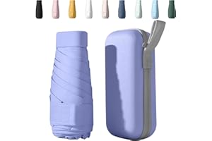 Sykerout Travel Umbrella, Mini Umbrella Sun Umbrella with Capsule Case, Small Umbrella Mini Umbrellas for Women Handbag Pocket Umbrella Travel Umbrella