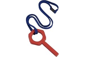 Sensory Direct Chewbuddy Pling Grab Chew & Lanyard - Pack of 1, Sensory Toy for a Fidget, Chew or Teething Aid | for Kids, Adults, Autism, ADHD, ASD, SPD, Oral Motor or Anxiety Needs | Red