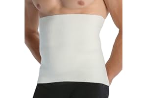 Easy8 – L Faja Lumbar Hombre Mujer Trabajo de Algodon y Lana, Faja Abdominal, Cinturón Lumbar, Térmica, Dolor Espalda, Postoperatoria, Postquirurgica, Ortopedica, Pancera