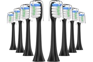 YanBan 8-częściowy zestaw głowic do szczoteczek, kompatybilne z Xiaomi głęboko czyszcząca szczoteczka do zębów, wymienne głowice do szczoteczek do zębów Soocare X3 do Soocas X3