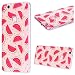 Produktbild GrandEver Huawei P10 Lite Hülle Silikon Transparent Klar Handyhülle mit 3D Wassermelone Muster TPU Bumper Schutzhülle Rückschale Handytasche Anti-Kratzer Rückseite Ultra Dünn Slim Gel Soft Case
