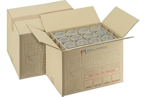 IMBALLAGGI 2000-2 Scatoloni per Trasloco Bicchieri - Scatoloni 40x30x30 cm - Ogni Scatola Contiene 24 Bicchieri o 12 Calici - Rinforzate Doppia Onda - Imballaggi per Spedizione e Trasloco