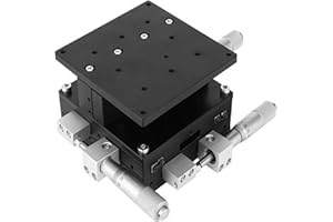 ‎TKSE TKSE XYZ 3-Achsen-Manueller Lineartisch, LD90-LM XYZ 3-Achsen-Trimmplattform Manueller Lineartisch Tuning-Schiebetisch 90 x 90 mm