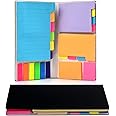Sticky Note Set, 402 Sheets Self-Stick Divider Memo Notes Pads Bookmark Writing Label Colourful Markers Bookmark with PET Index Lable for Work Teachers Students Office Stationary Supplies