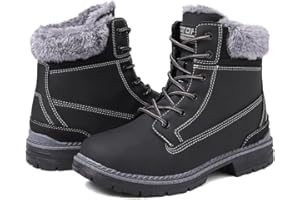 ZIITOP Mujer Botas Invierno Impermeables Botines de Nieve Senderismo Botas Calientes Fur Forro Boots Outdoor Antideslizantes Trekking Zapatos