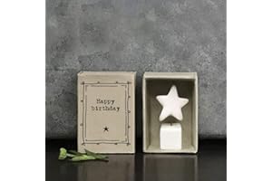 East Of India MINI Matchbox Little Standing Star Happy Birthday | Small Keepsake Gift | Letterbox Gift | Small gift for a friend