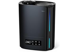 AROEVE Humidificateur d'Air Chambre 6L, Diffuseur d'Huiles Essentielles, Humidificateur à Ultrasons pour Bébé et Enfants, Plantes, Fonctionnement Silencieux 60h, Contrôle Intelligent de l'Humidité