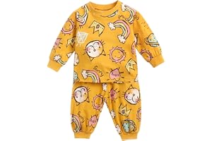 Sanlutoz Nyfödd baby nyfödda flickor Kläder Långärmad Bomull Baby Kläd uppsättning 2st Tecknad film