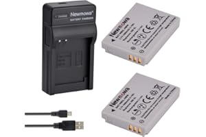 Newmowa NB-5L Batería (2-Pack) y Kit Cargador USB portátil para Canon NB-5L and Canon PowerShot S100, S110, SD700 IS, SD790 IS, SD800 IS, SD850 IS, SD870 IS, SD880 IS