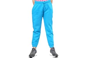 NY Deluxe Edition Pantalon de jogging unisexe à taille resserrée pour garçons et filles - Style ample des années 90 - Taille 7-13 ans