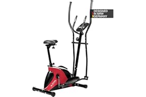 ‎ASVIVA AsVIVA C16 2in1 Cardio Elliptical Crosstrainer und Heimtrainer mit 12kg Schwungmasse, Bluetooth Computer mit App Nutzung mit 8 Widerstandsstufen und flüsterleisem Riemenantrieb