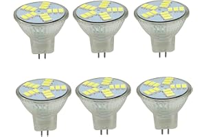 MR11 Spotlight LED-lampa, GU4, DC 12V, 3W 5W 7W, Warm Cool White | 120° bred stråle, 5730 SMD, 3W-7W Alternativ for accent och skärm (6-pack)(White,7W)