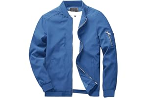 KEFITEVD Men's Summer Thin Baseball Jackets Casual Bomber Cargo Jacket Military Windbreaker with Multi Pockets