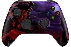 ‎EXTREMERATE eXtremeRate Front Gehäuse Case für Xbox Series X/S Controller, Ersatz Vordere Hülle faceplate Skin Shell Cover Zubehör für Xbox Core Controller Model 1914(Dragon King)-KEIN Controller