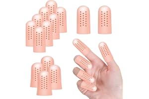 SUNNIFLY 14 x Pansement Doigt，Protection Anti-friction des Doigts et des Pieds - élastique, Doux, Respirant et Confortable - Entretoises en Silicone pour le Sport, le Travail, l'arthrose.(Respirant)