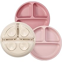 PandaEar Lot De 3 Bols En Silicone Avec Ventouse Et 3 Cuillères Pour