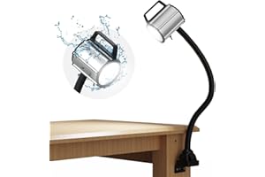 XINYIQI Luz de cuello de cisne flexible LED IP66 impermeable 700 lúmenes fijada con tornillos Lámpara de trabajo de iluminación industrial para máquinas herramientas y torno