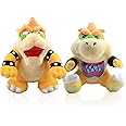 uiuoutoy 2 Pcs/Set 10" King Bowser Koopa and 7'' Bowser Jr Plush Toys Doll Gift