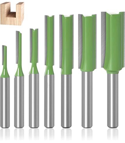 Hossom 6 stuks 8 mm schacht groeffrees, freesfrees voor