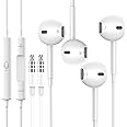 2 Pack Auricolari In-Ear,Cuffie Filo con Jack 3.5mm,Cuffiette Hi-Fi Stereo con Microfono e Controllo del Volume Compatibile c