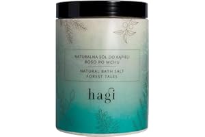 Hagi Natural Sali da bagno Storie di Foresta | Con Olio di Amiris, Olio di Cedro e Olio di Mandarino | Cura della pelle Deterge Nutre Rilassa | 1300 g