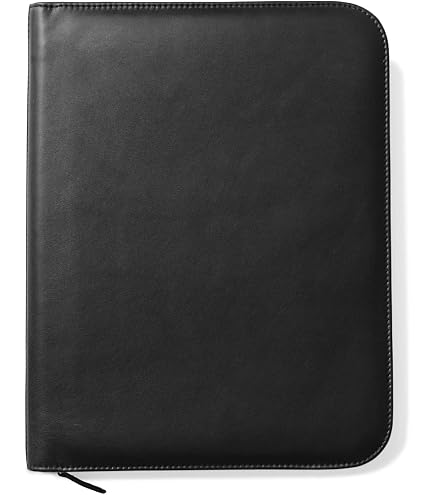 Sign 14020NO Conférencier Noir - Porte-documents Avec Bloc A4, 3 Pochettes Intérieures Et Porte-stylo